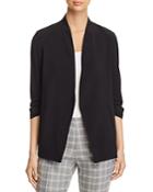 Kenneth Cole Open Ruched-sleeve Blazer