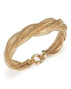 14k Yellow Gold Braided Mesh Bracelet - 100% Exclusive