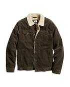 Marine Layer Fleece Lined Corduroy Trucker Jacket