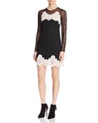 Sandro Kyra Mixed-lace Dress - 100% Bloomingdale's Exclusive