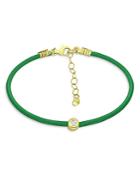 Bloomingdale's Marc & Marcella Diamond Green Cord Bracelet, 0.10 Ct. T.w. - 100% Exclusive