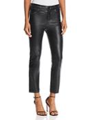 J Brand Ruby High Rise Crop Stovepipe Jeans In Galactic Black