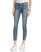 Paige Verdugo Skinny Ankle Jeans In Kirsten Destructed