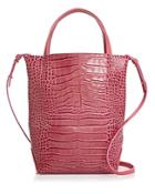 Alice.d Small Croc-embossed Tote