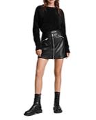 Allsaints Tarren Faux Leather Biker Skirt