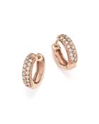 Bloomingdale's Diamond Mini Hoop Earrings In 14k Rose Gold, .15 Ct. T.w. - 100% Exclusive