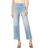 Joe's Jeans The Blake High Rise Cropped Straight Leg Jeans In Goodbye Destructed