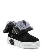 J/slides Women's Tristan Faux Fur Lined Waterproof Sneaker Boots