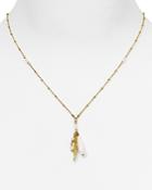 Chan Luu Mother-of-pearl Beaded Pendant Necklace, 16