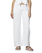 Dl1961 Isabel High Rise Wide Leg Jeans In White Raw