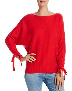 Joie Dannee Ruched-sleeve Wool & Cashmere Sweater