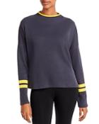 Aqua Stripe Detailed Sweatshirt - 100% Exclusive