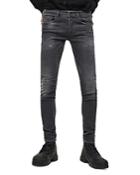 Diesel Sleenker-x Slim Fit Jeans In Black/denim