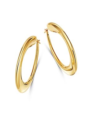 Roberto Coin 18k Yellow Gold Chic & Shine Oval Hoop Earrings