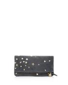 Clare V. Stars Suede Foldover Clutch