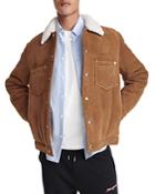 The Kooples Shearling Snap Front Jacket