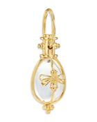 Temple St. Clair 18k Yellow Gold Classic Bee Crystal & Diamond Amulet