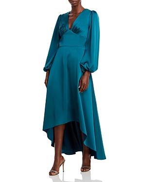 Aidan Mattox Satin Midi Dress