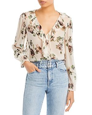 Paige Karin Floral Silk Blouse