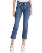 Hudson Brix High-rise Bootcut Cropped Jeans In Stone Cold