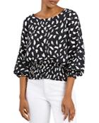 Vince Camuto Printed Puff Sleeve Top