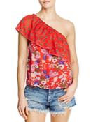 Beltaine One-shoulder Printed Top