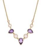 Bloomingdale's Amethyst & Rose Quartz Necklace In 14k Yellow Gold, 18 - 100% Exclusive