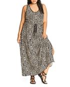 City Chic Summer Party Printed Maxi Dress