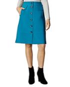 Karen Millen Button-front A-line Skirt