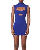 Herve Leger Cutout Ottoman Mini Dress