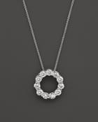 Diamond Circle Pendant Necklace In 14k White Gold, 2.0 Ct. T.w. - 100% Exclusive