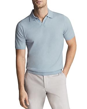 Reiss Merino Open Collar Polo Shirt