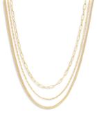 Shashi Paloma Layered Chain Necklace, 15