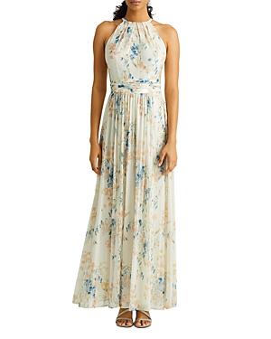 Lauren Ralph Lauren Floral Sleeveless Midi Dress