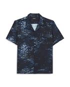 The Kooples Midnight Waves Print Regular Fit Camp Shirt