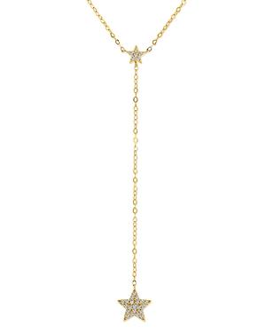 Moon & Meadow 14k Yellow Gold Diamond Star Lariat Necklace, 16-18