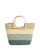 Billabong X Salty Blonde Ride The Waves Striped Straw Tote