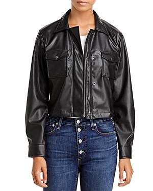 Velvet By Graham & Spencer Marilee Faux Leather Cropped Jacket