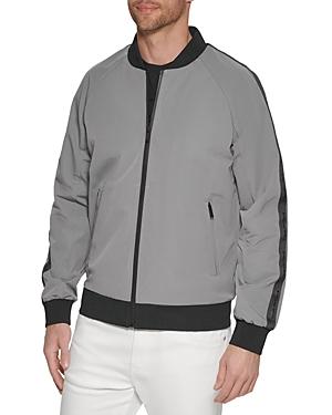 Karl Lagerfeld Paris L56 Bomber Jacket With Logo Tape