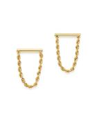 Bloomingdale's Chain Drop Earrings In 14k Yellow Gold - 100% Exclusive
