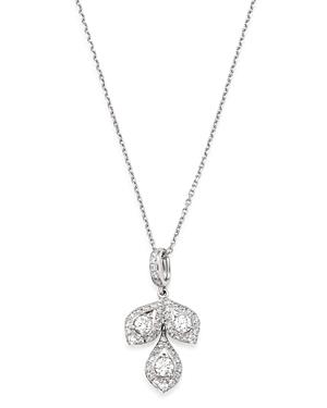 Bloomingdale's Diamond Triple Teardrop Pendant Necklace In 14k White Gold, 0.45 Ct. T.w - 100% Exclusive