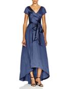 Adrianna Papell High Low Taffeta Gown