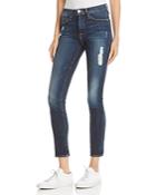 Frame Le High Distressed Skinny Jeans In Oasis