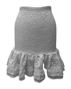 Waimari Bellagio Smocked Ruffle Hem Skirt