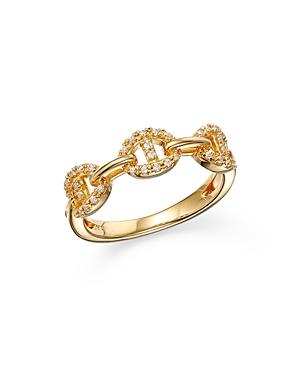 Bloomingdale's Diamond Interlocking Ring In 14k Yellow Gold, 0.14 Ct. T.w. - 100% Exclusive
