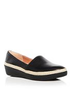 Fitflop Women's Casa Leather Wedge Platform Loafers