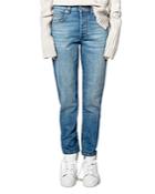Zadig & Voltaire Mamma Eco Light Straight Jeans In Lblu