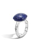 John Hardy Sterling Silver Bamboo Orb Ring With Lapis Lazuli