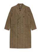 Sunflower Double Breasted Tattersall Coat