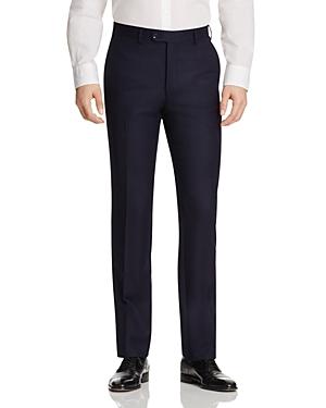 Valentini S120s Solid Flannel Regular Fit Trousers - 100% Exclusive